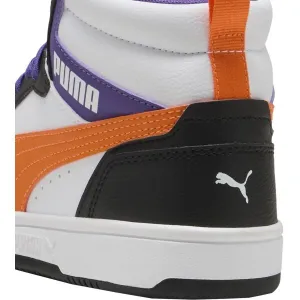Puma REBOUND V6 MID JR Detské členkové tenisky, biela, veľkosť 38