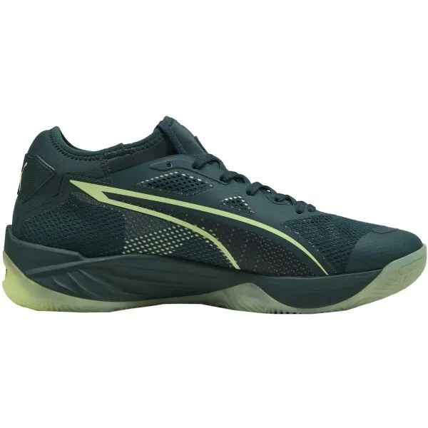 Puma ELIMINATE NITRO SQD 4 Pánska obuv na hádzanú, tmavo zelená, veľkosť 42