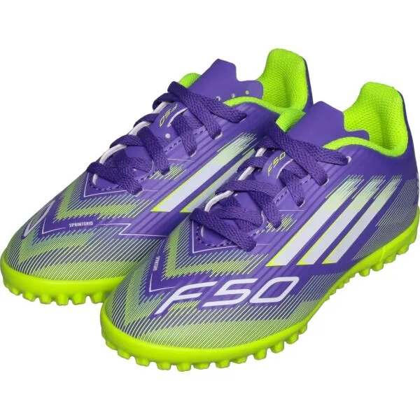 adidas F50 CLUB TF JR Detské turfy, fialová, veľkosť