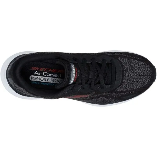 Skechers EDGERIDE - KONZO Pánska vychádzková obuv, čierna, veľkosť