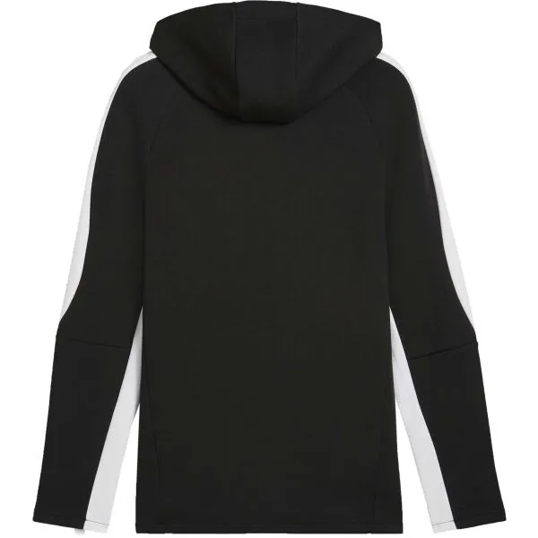 Puma TEAMEVOSTRIPE HOODED JACKET Pánska bunda, čierna, veľkosť