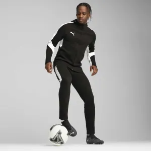 Puma TEAMEVOSTRIPE HOODED JACKET Pánska bunda, čierna, veľkosť