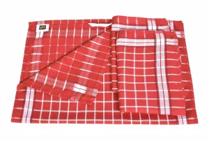 Luxusné kuchynské utierky, DOLCE RED egyptská bavlna set 3 ks
