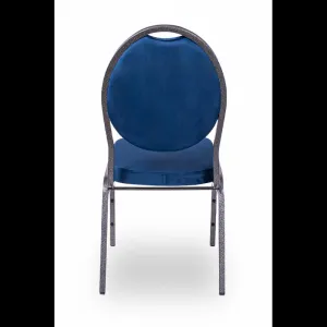Banketová stolička HERMAN Modrý Velúr