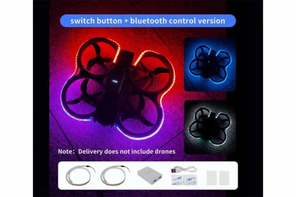 Stablecam Bluetooth vodotesný viacfarebný LED remienok pre DJI NEO / DJI Avata 2 (s batériou) 1DJNEO122