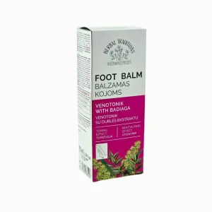 Krém-balzam na nohy s výťažkami z bylín a badyagy - 75ml - Herbal Traditions