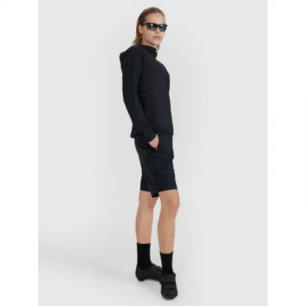 Dámska tréningová mikina so zipsom 4F SWEATSHIRT FNK F486-20S-DEEP BLACK