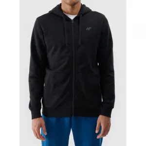 Pánska mikina so zipsom 4F SWEATSHIRT-WMM00TSWSM1768-20S-DEEP BLACK