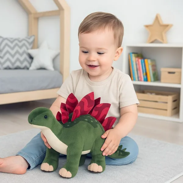 Plyšová hračka dinosaurus Baby Mix – stegosaurus 38 cm