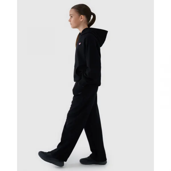 Chlapčenské tepláky 4F JUNIOR TROUSERS CAS-JWSS25TTROF0949-20S-BLACK