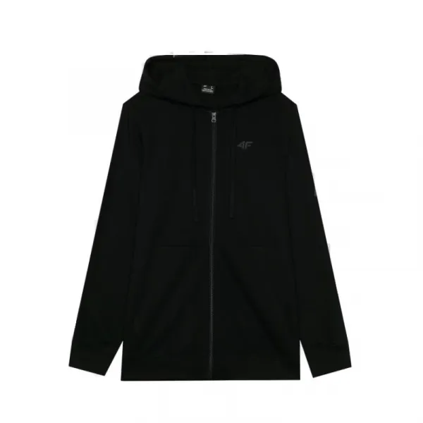 Pánska mikina so zipsom 4F SWEATSHIRT-WMM00TSWSM1768-20S-DEEP BLACK