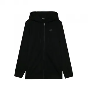 Pánska mikina so zipsom 4F SWEATSHIRT-WMM00TSWSM1768-20S-DEEP BLACK