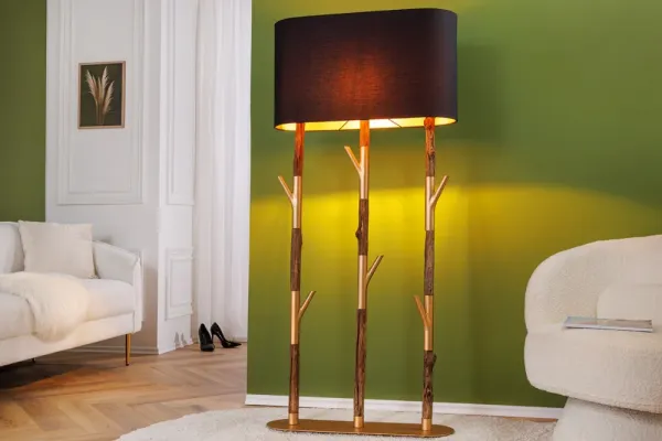 Stojacia lampa BADEBE Dekorhome