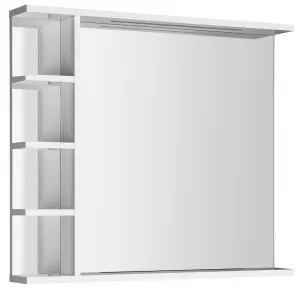 AQUALINE - KORIN STRIP zrkadlo s LED osvetlením a poličkami 80x70x12cm KO350S
