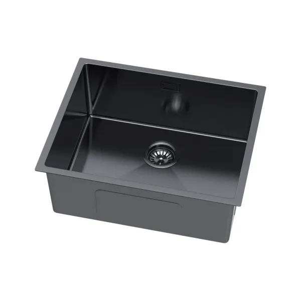 VELAZO Jednokomorový oceľový drez 54 x 44 cm PVD grafit, Velazo VELAZ5444B