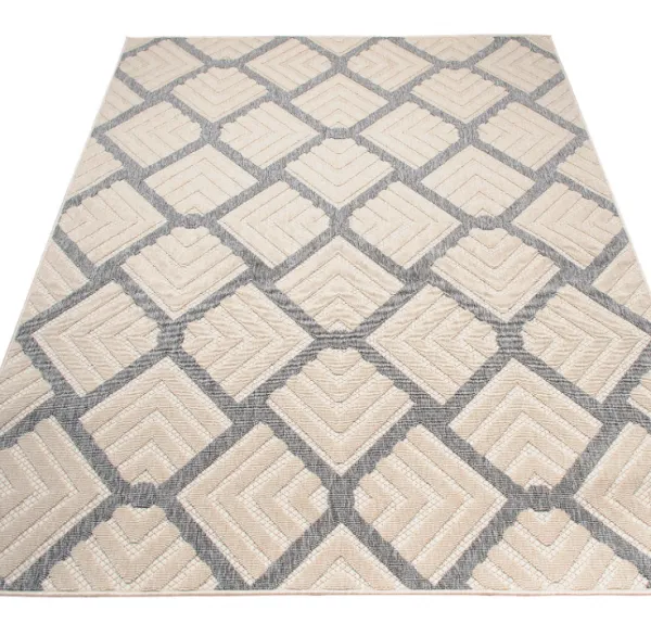 Krémovo-sivýkoberecCANSASs3DefektomageometrickýmvzoromŠírka:80cm|Dĺžka:200cm69295_125301