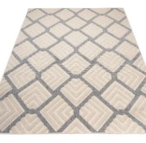 Krémovo-sivýkoberecCANSASs3DefektomageometrickýmvzoromŠírka:80cm|Dĺžka:200cm69295_125301