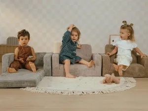 Detské rozkladacie kresielko LUMI z menčestra Zvoľte farbu: Modrá