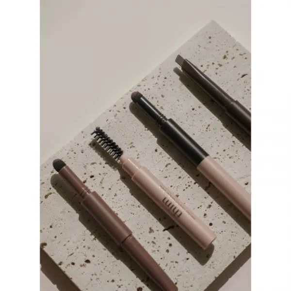 thim Artist Touch Brow Duo obojstranná ceruzka na obočie s kefkou odtieň 03 Black Brown 0.6 g