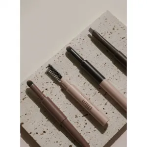thim Artist Touch Brow Duo obojstranná ceruzka na obočie s kefkou odtieň 03 Black Brown 0.6 g