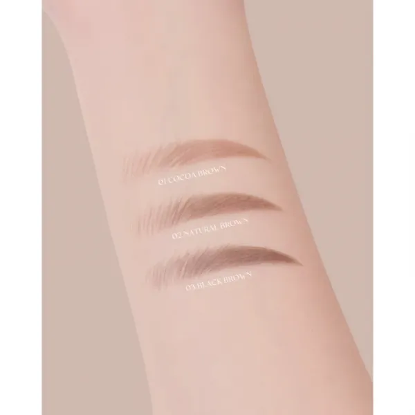 thim Artist Touch Brow Duo obojstranná ceruzka na obočie s kefkou odtieň 03 Black Brown 0.6 g