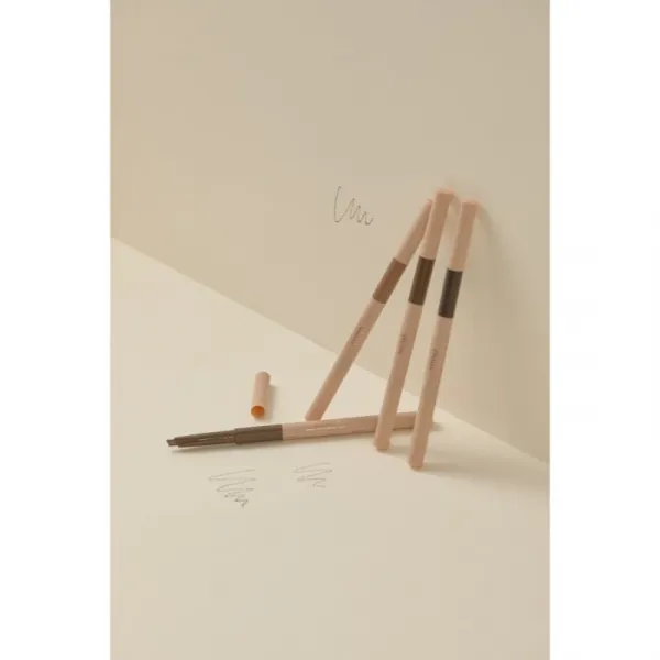 thim Artist Touch Brow Duo obojstranná ceruzka na obočie s kefkou odtieň 03 Black Brown 0.6 g