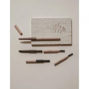 thim Artist Touch Brow Duo obojstranná ceruzka na obočie s kefkou odtieň 03 Black Brown 0.6 g