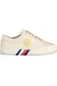 Krémové dámske kožené tenisky Tommy Hilfiger