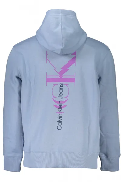 Modrá mikina Calvin Klein bez zipsu