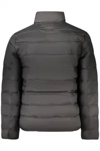 Páperová bunda Tommy Jeans pánska, čierna farba, prechodná, DM0DM20658