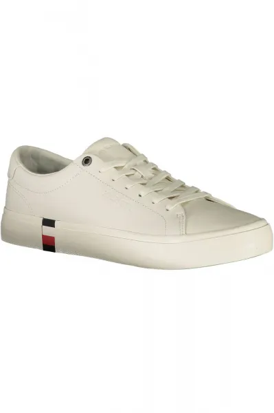 Cream Men's Leather Sneakers Tommy Hilfiger - Men