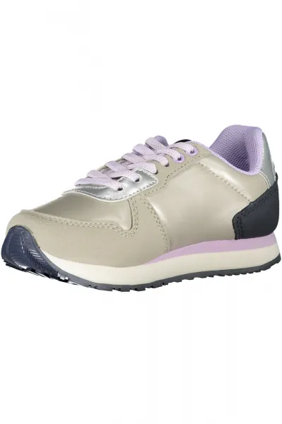 Detské strieborné športové tenisky US Polo Assn.