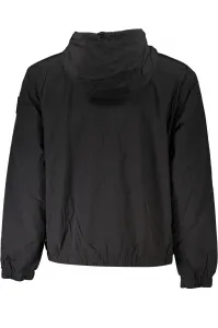 Calvin Klein Men's Brand Logo Detailed Regular Fit Long Sleeve Black Jacket