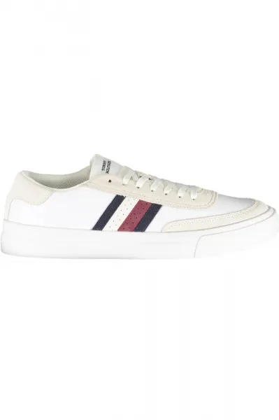 Biele pánske kožené tenisky Tommy Hilfiger