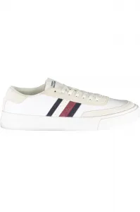 Biele pánske kožené tenisky Tommy Hilfiger