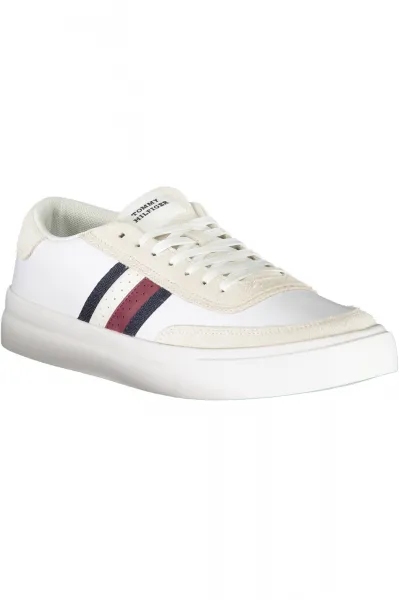 Biele pánske kožené tenisky Tommy Hilfiger