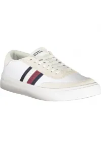Biele pánske kožené tenisky Tommy Hilfiger