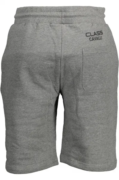 Cavalli Class sivé pánske bermudy