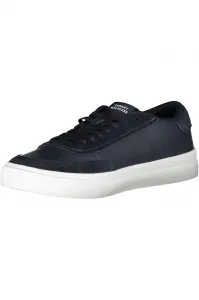 Tmavomodré pánske kožené tenisky Tommy Hilfiger