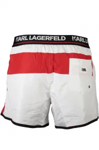 Pánske plavky Karl Lagerfeld biele