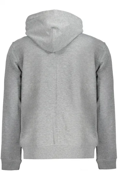Calvin Klein PW - FULL ZIP HOODIE Pánska mikina, sivá, veľkosť