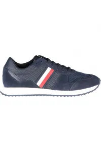 Tmavomodré pánske semišové tenisky Tommy Hilfiger Runner Evo Mix