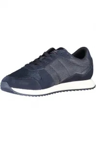 Tmavomodré pánske semišové tenisky Tommy Hilfiger Runner Evo Mix