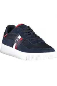 Tmavé modré pánske kožené tenisky Tommy Hilfiger