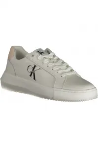 Calvin Klein Bright White/Whisper Pink Sneaker For Women / Girls