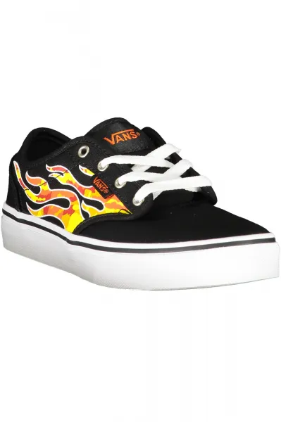 Vans čierne športové tenisky s plameňmi
