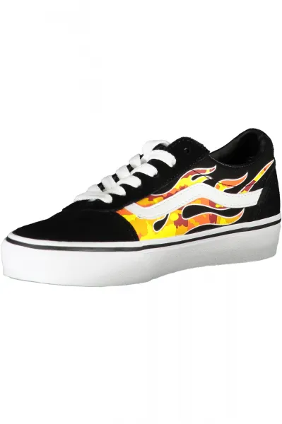Čierne tenisky VANS s plameňmi