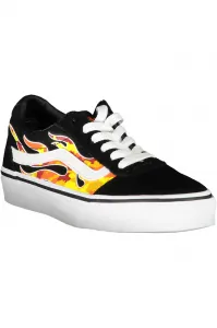 Čierne tenisky VANS s plameňmi