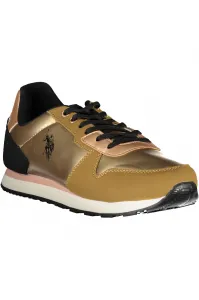 Zlaté dámske športové tenisky US Polo Assn.