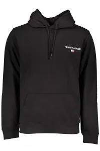 Tommy Jeans Hooded Collar Black Men's Sweatshirt DM0DM17781BDS